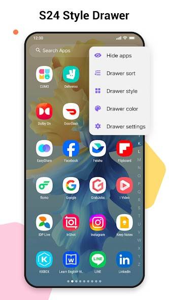 SO S24 Launcher for Galaxy S Tangkapan skrin 1