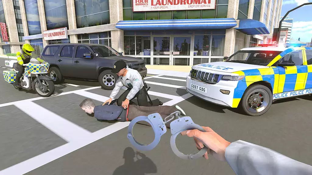 Police Car Driving Motorbike スクリーンショット 2