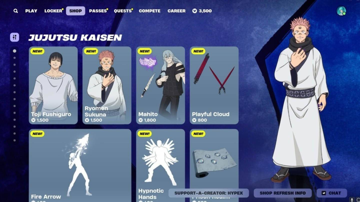 柔術kaisen x fortnite