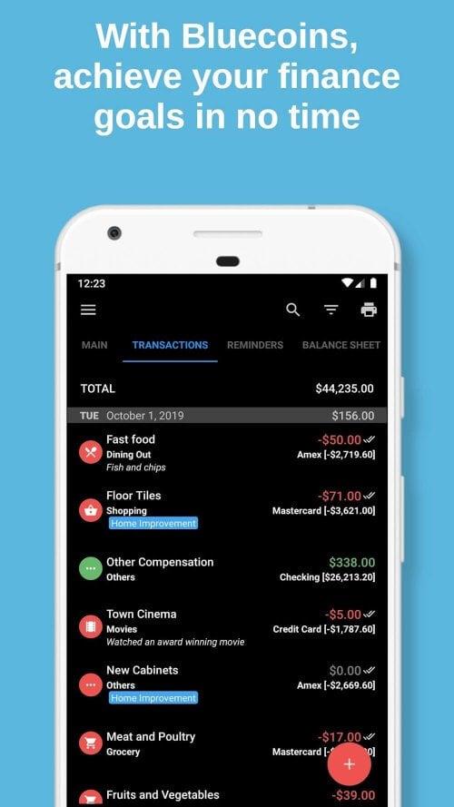 Bluecoins Finance & Budget Screenshot 1