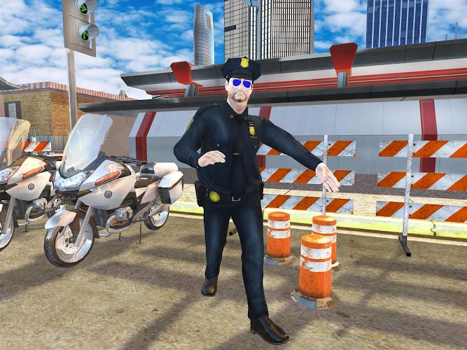 US Police Bike Chase Game ภาพหน้าจอ 0