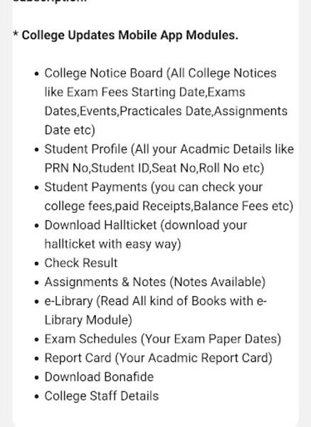 Easy College Updates Ảnh chụp màn hình 3