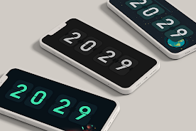 Flip clock & floating widget Captura de tela 2