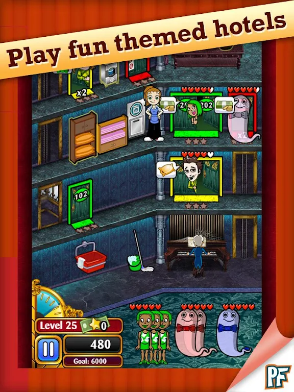 Schermata Hotel Dash 2