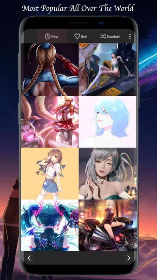 Sexy Anime Girls HD 4K Wallpapers(Manga Comic) Schermafbeelding 2