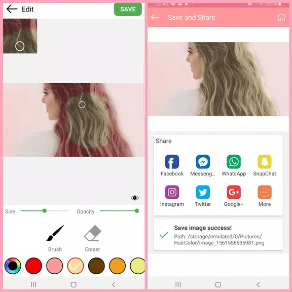 Hair Color Changer - Hair Dye 스크린샷 1