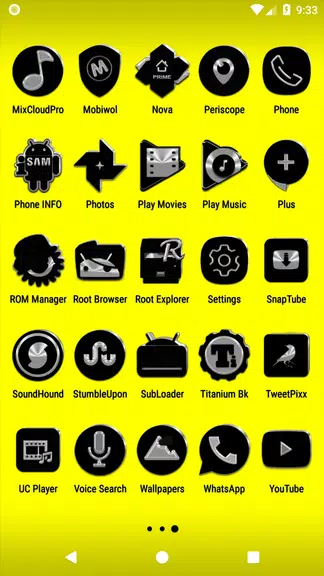 Black Icon Pack Tangkapan skrin 2