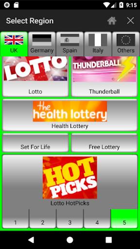 Lotto Number Generator for EUR ဖန်သားပြင်ဓာတ်ပုံ 1