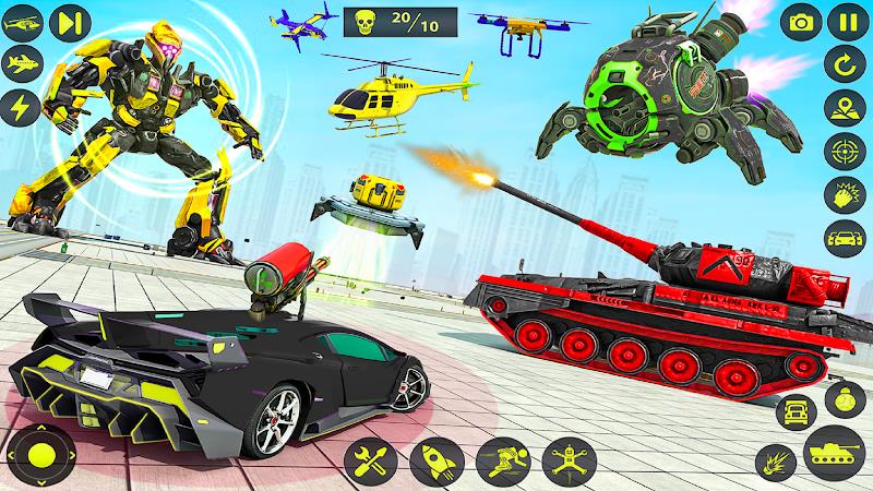 Army Tank Robot Car Games: Zrzut ekranu 3