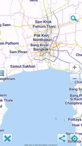 Map of Thailand offline Tangkapan skrin 0