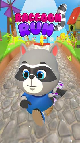 Raccoon Fun Run: Running Games ဖန်သားပြင်ဓာတ်ပုံ 2