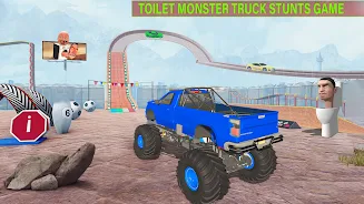 Toilet Monster Car Stunts Game Zrzut ekranu 0