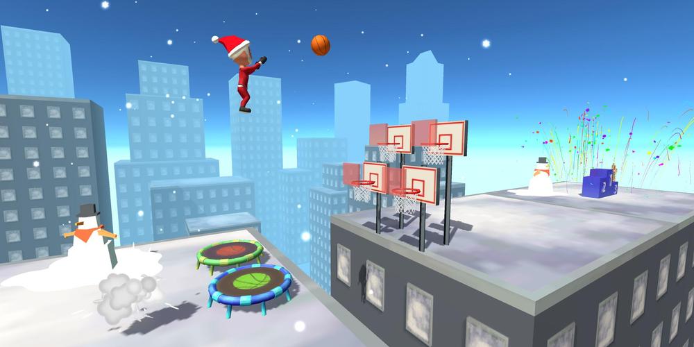 Jump Up 3D: Basketball Spiel Screenshot 2