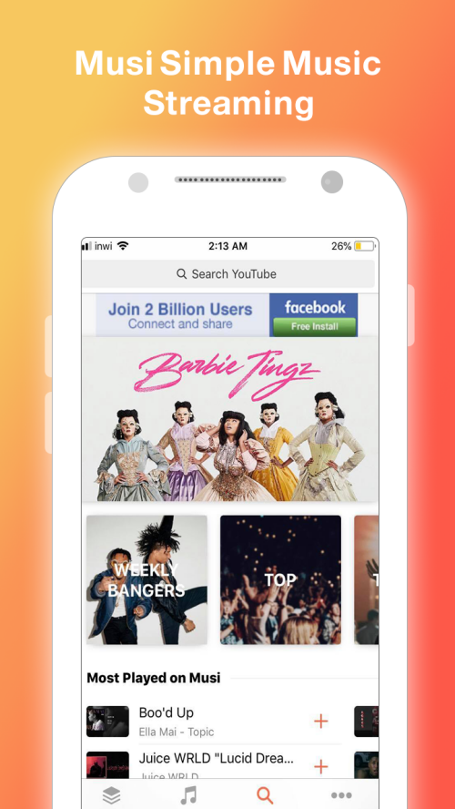 Musi : Simple Music Streaming Advice 2019 스크린샷 1