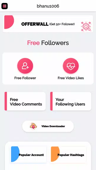 Get fans for tik likes tok - likes & followers スクリーンショット 1