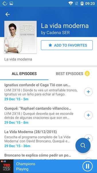 The Podcast App -  ポッドキャストプレーヤ スクリーンショット 0