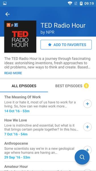 The Podcast App -  ポッドキャストプレーヤ スクリーンショット 2