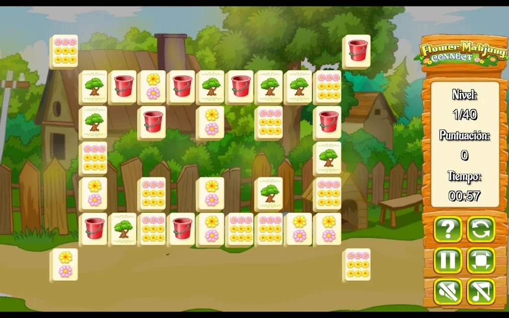 Flower Mahjong Flores Captura de tela 1