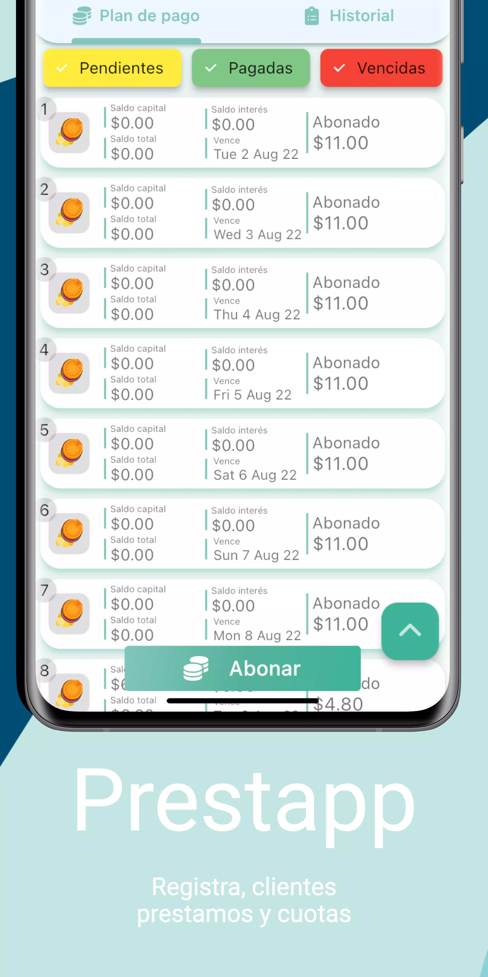 Schermata Collection Manager - Prestapp 0