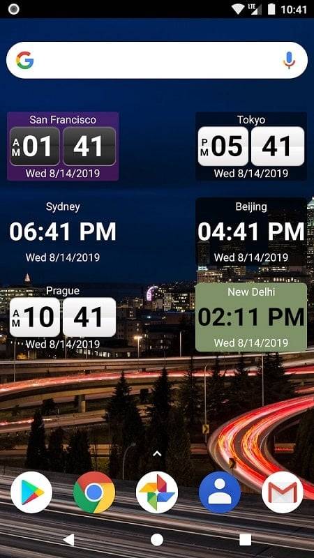 World Clock Widget 2024 Pro Captura de tela 1