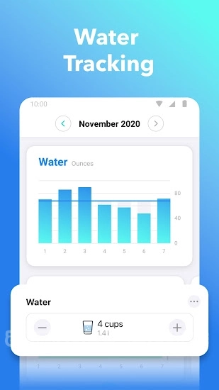 Schermata Nutrilio Food Journal Water & Weight Tracking 2