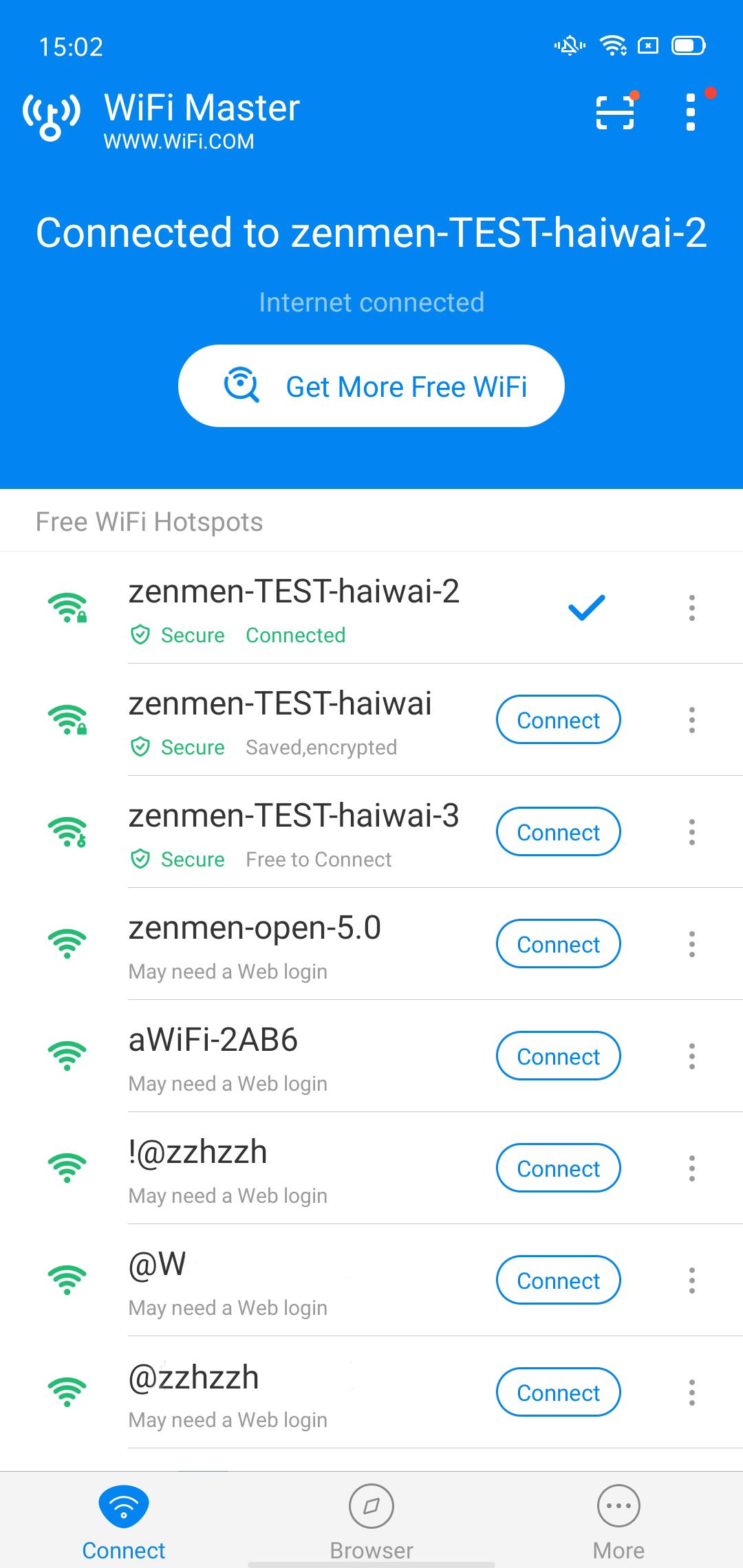 Schermata WiFi Master: WiFi Auto Connect 0