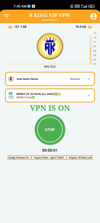 R King vip vpn Zrzut ekranu 2