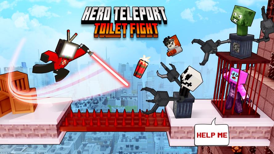 Hero Teleport: Toilet Fight Screenshot 0