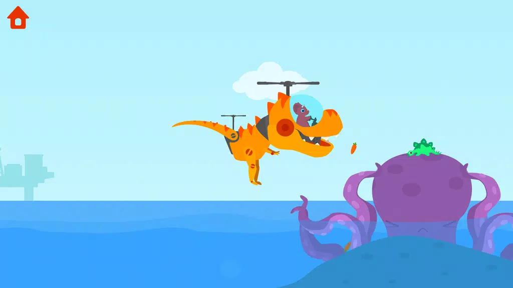 Dinosaur Helicopter Kids Games ဖန်သားပြင်ဓာတ်ပုံ 3