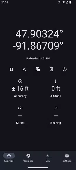 Positional GPS, Compass, Solar Tangkapan skrin 3