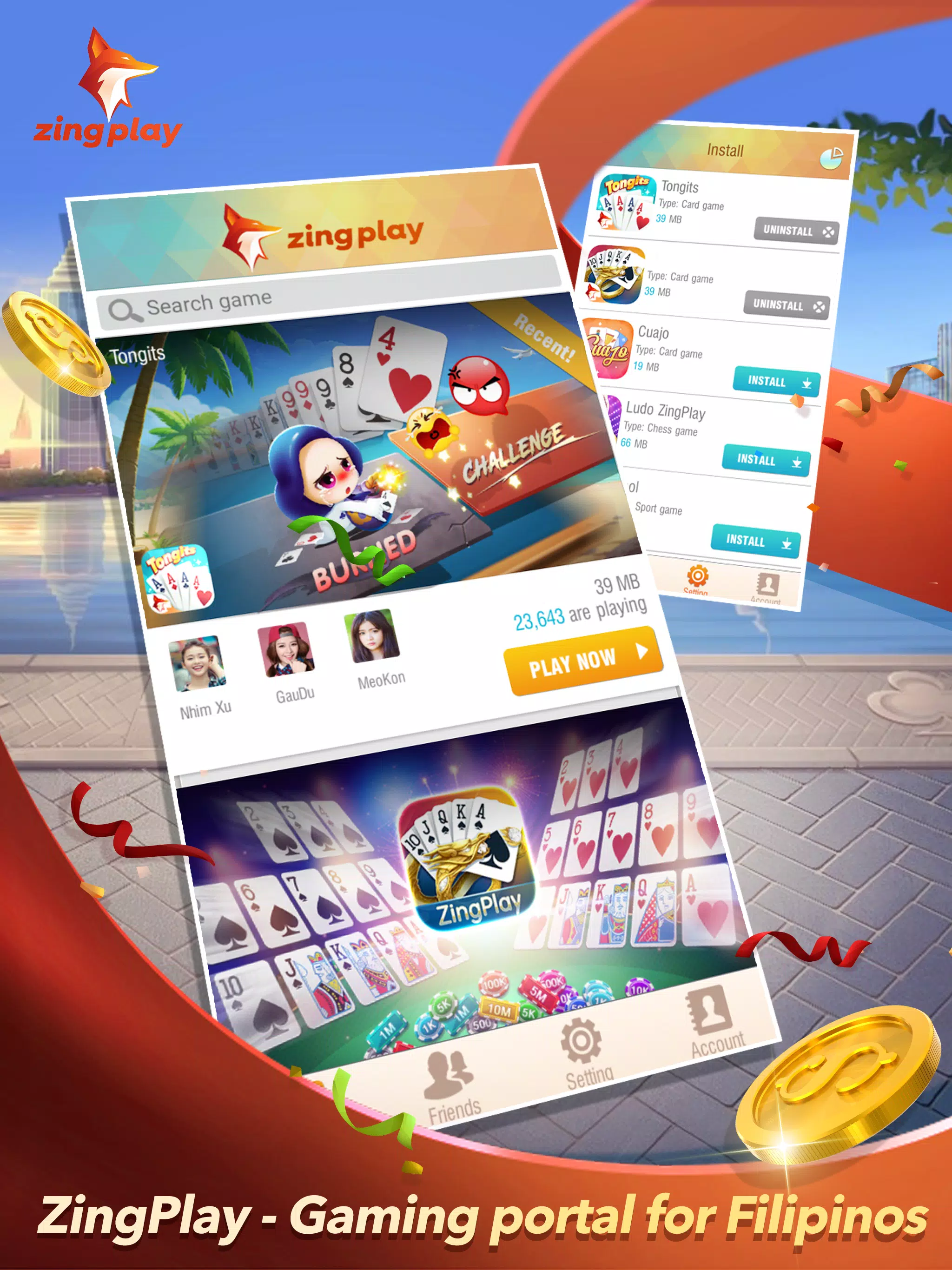 ZingPlay Portal - Games Center Ảnh chụp màn hình 1