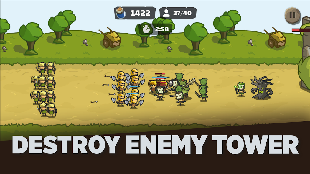 Tower Royale: Stick War Online Zrzut ekranu 0