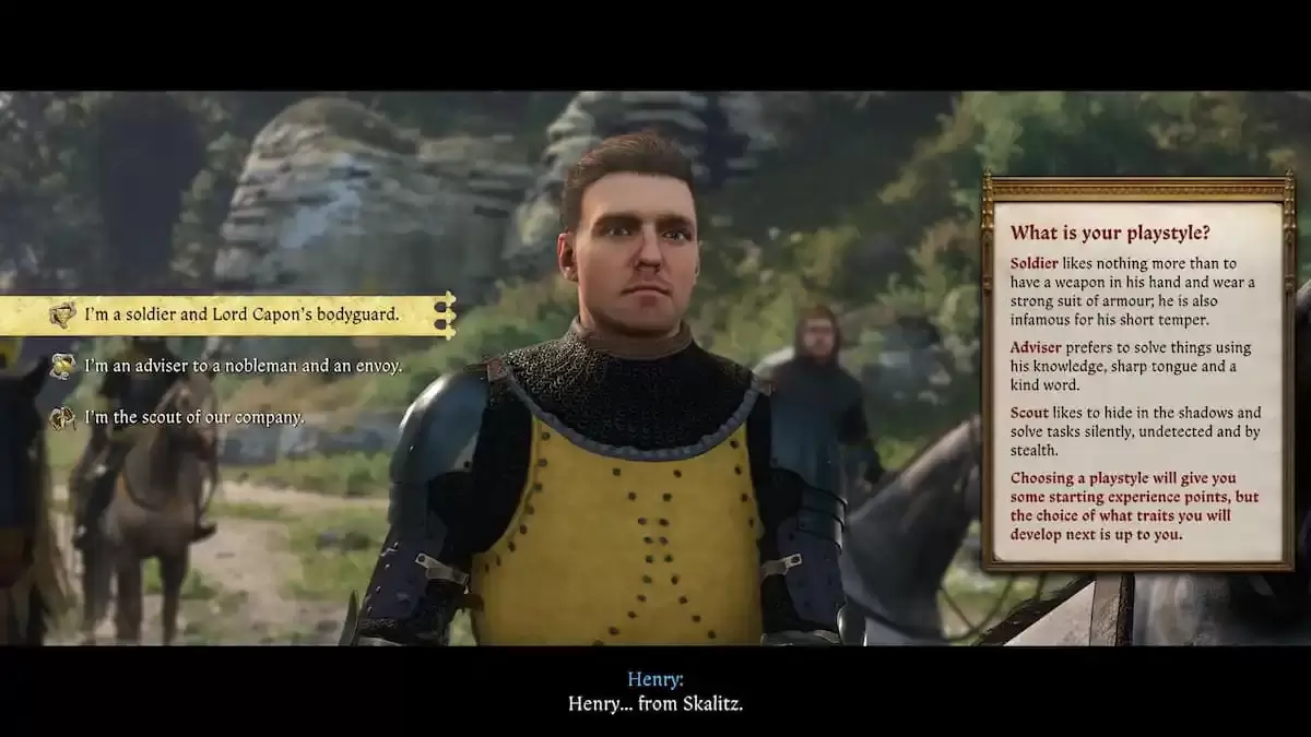 Kingdom Come Deliverance 2 Kapitan Thomas Opcje dialogu