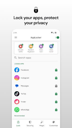 AI Locker: Hide & Lock any App ဖန်သားပြင်ဓာတ်ပုံ 0