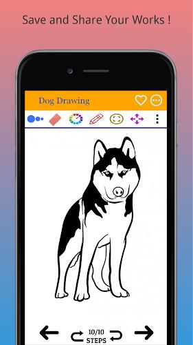 How to Draw Dog Step by Step Ảnh chụp màn hình 2