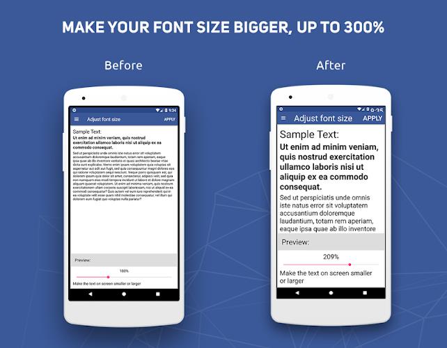 Big Font - Change Font Size & Text Size ภาพหน้าจอ 0