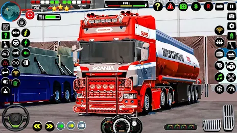 US Oil Tanker Truck Drive Sim ဖန်သားပြင်ဓာတ်ပုံ 1