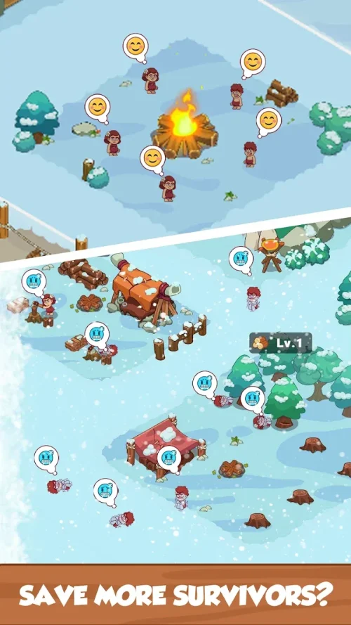 Icy Village: Tycoon Survival Schermafbeelding 2