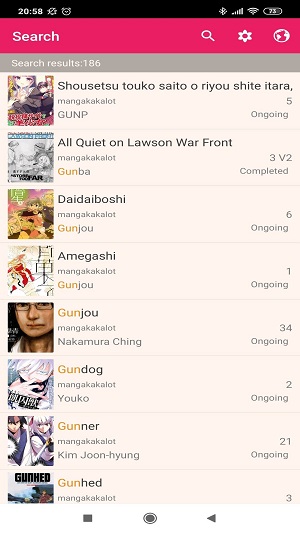 Manga Reader apk phiên bản mới1