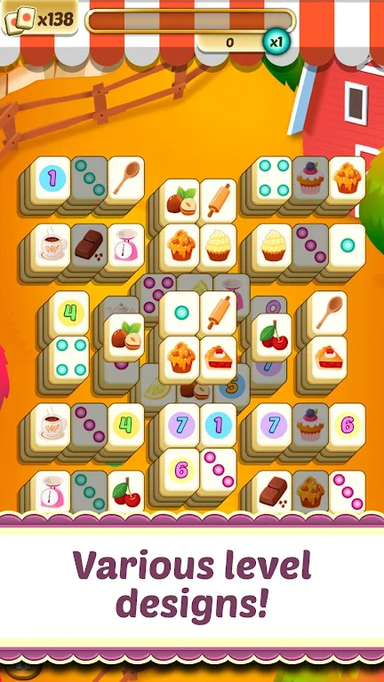 Mahjong Solitaire Cupcake Bake Ảnh chụp màn hình 2