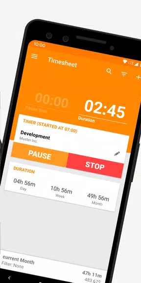 Timesheet - Time Tracker স্ক্রিনশট 1