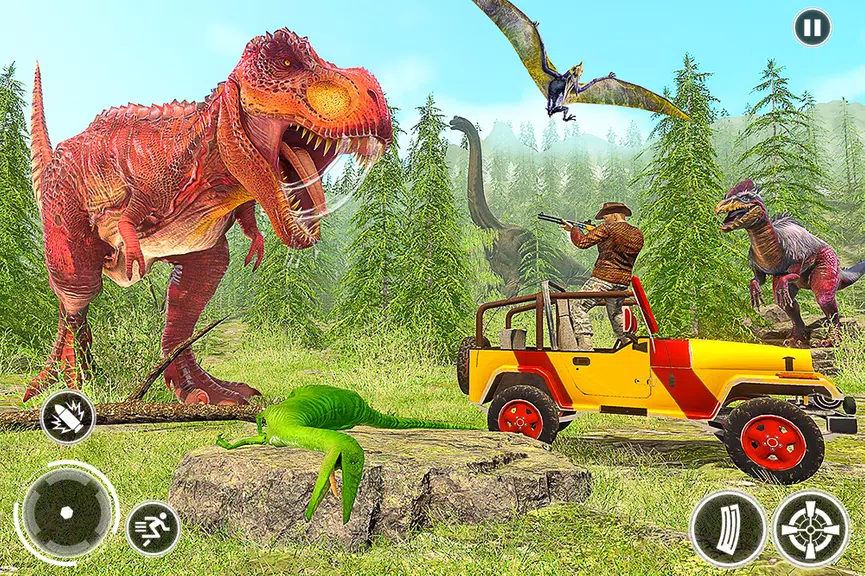 Super Dino Hunting Zoo Games Tangkapan skrin 3