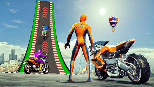 Super Hero Bike: Racing Game স্ক্রিনশট 2