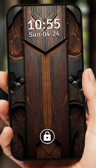 Vintage Door Lock Screen Скриншот 3