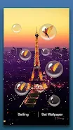 Paris Night Live Wallpaper Captura de tela 1