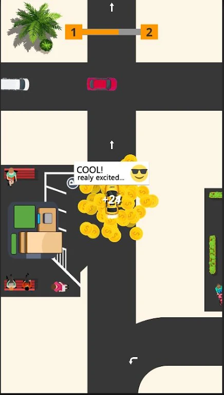 Idle Taxi: Driving Simulator Schermafbeelding 1