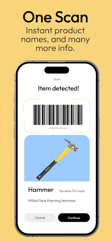 Amoa: easy scanner & inventory Zrzut ekranu 0