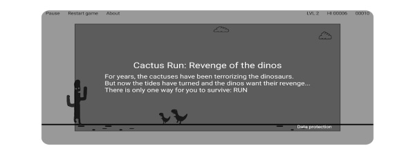 Cactus Run Classic - Dino jump Screenshot 0