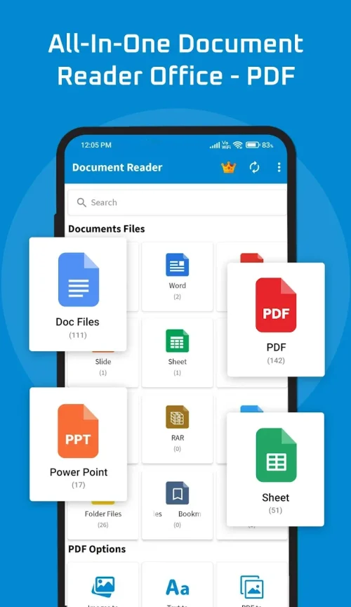 Lector de documentos y PDF Captura de pantalla 0