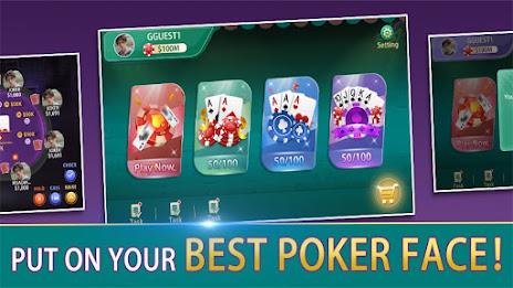 Texas Holdem Poker Master ဖန်သားပြင်ဓာတ်ပုံ 0